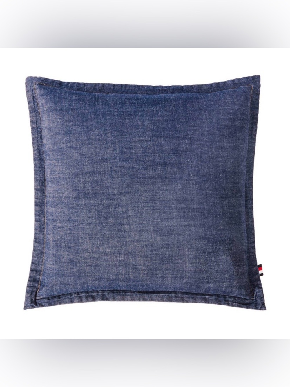 Blue Euro Sham 100% Cotton Denim SQUARE 26x26” (1-Count)